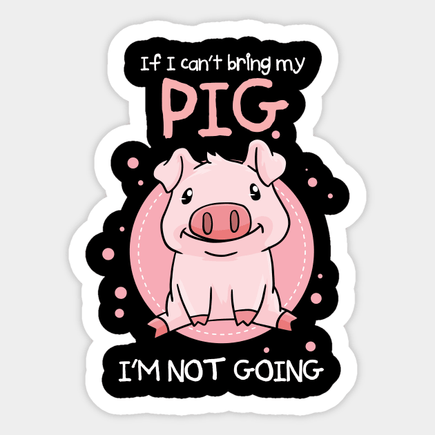 Pig Farmer Pig Lover Sticker by KAWAIITEE